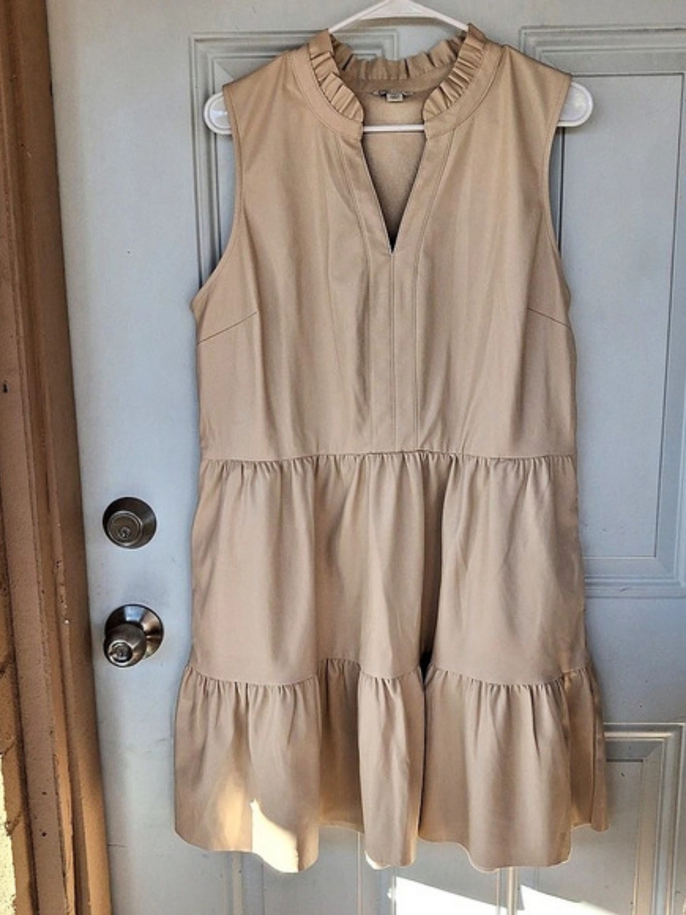 Cato Tiered Maxi Faux Leather Size XL Like New